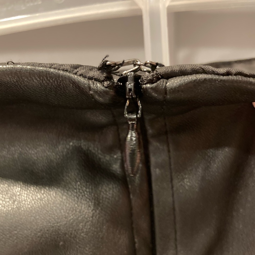 Worthington Faux Leather Asymmetrical Skirt - Picture 11 of 14